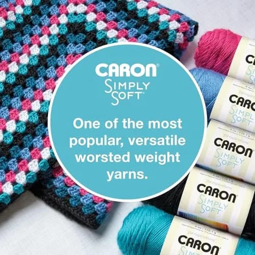 Caron Simply Soft Solids Yarn 6oz | Versatile Worsted Weight Acrylic for Crochet & Knitting thumbnail 4