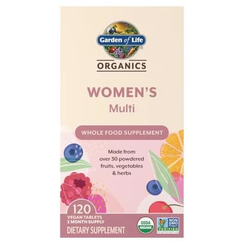 Garden of Life Organics Women's Multivitamin 120 Tablets | USDA Organic, Vegan Support thumbnail 9