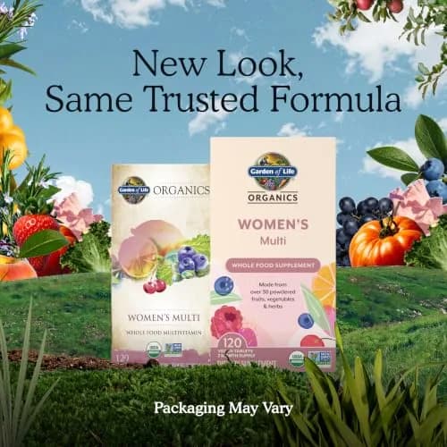 Garden of Life Organics Women's Multivitamin 120 Tablets | USDA Organic, Vegan Support thumbnail 2