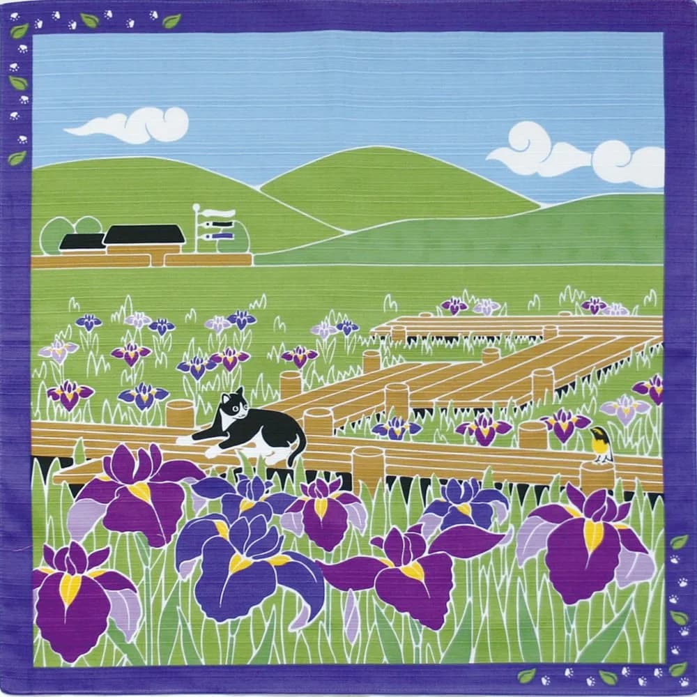 Yamaco Milky Way Furoshiki 50cm x 50cm | Authentic Cotton Wrapping Cloth for Decor — Tama's Walk
