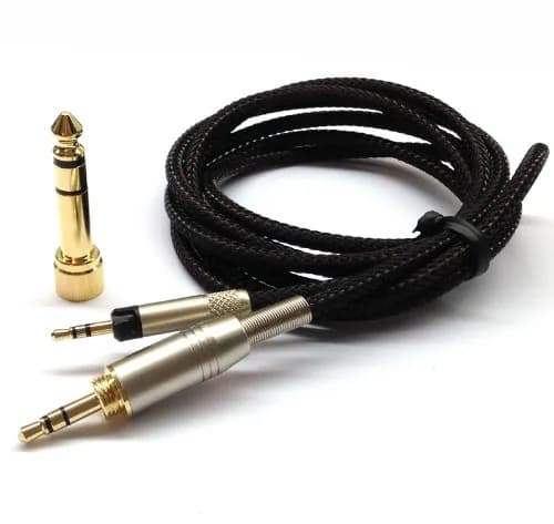 NewFantasia Replacement Audio Upgrade Cable for Sennheiser HD598, HD599, HD560s 1.2m (4ft) | Braided HIFI Extension Cord thumbnail 2