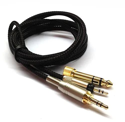 NewFantasia Replacement Audio Upgrade Cable for Sennheiser HD598, HD599, HD560s, HD620S Headphones | 1.5m (4.9ft) Braided OFC Wire thumbnail 3