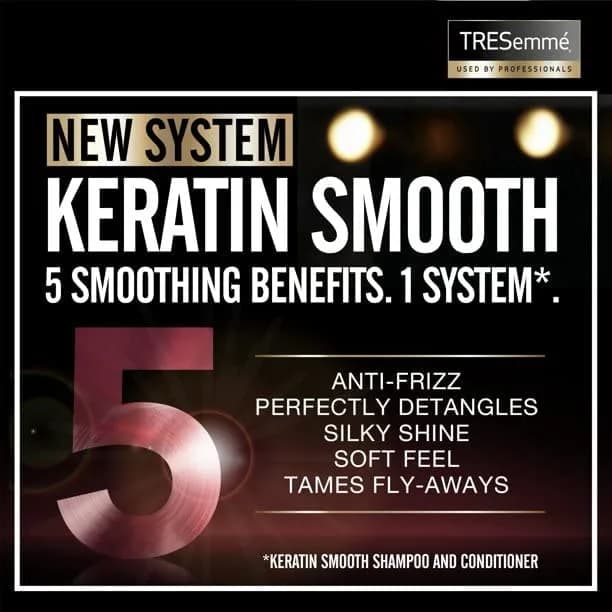 TRESemmé Keratin Smooth Heat Protect Spray with Marula Oil, 236ml (8 Fl Oz) | Shields Hair from Heat Up to 450°F thumbnail 6