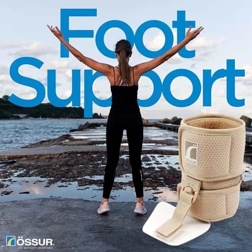 Ossur Foot-up Drop Foot Brace - Ankle Support Comfort Adjustable Wrap (Beige, Medium) | Lightweight, Discreet Support for Drop Foot thumbnail 4