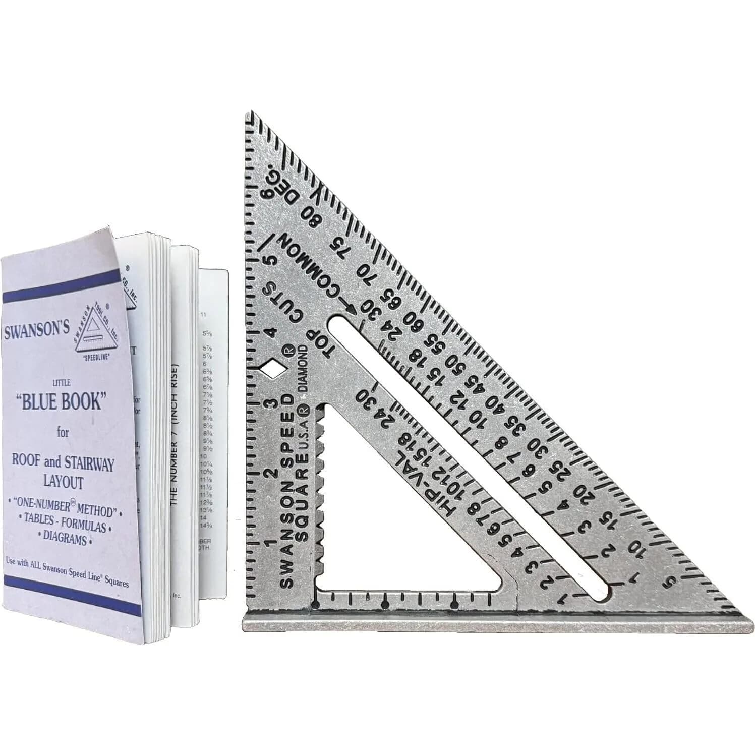 Swanson Tool Co S0101 7 Inch Speed Square, Pack of 50 | Die-Cast Aluminum for Accuracy