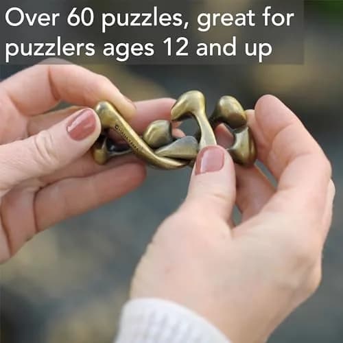 Bepuzzled Hanayama Cylinder Metal Brainteaser Puzzle | Mensa Rated Level 4, 11.9 cm (4.72") thumbnail 7