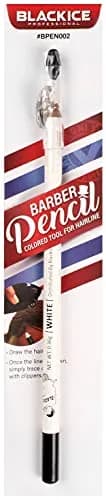 Black Ice Spray Barber Pencil (White) | Hairline Drawing Tool for Men thumbnail 1