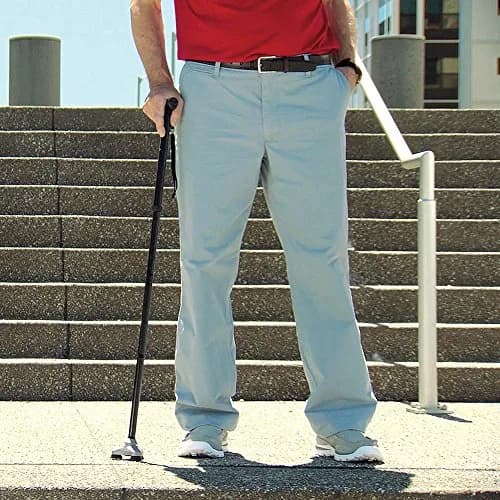 HurryCane Freedom Edition Foldable Walking Cane with T Handle, Red | 30.5-37.5 inch Adjustable Height thumbnail 5