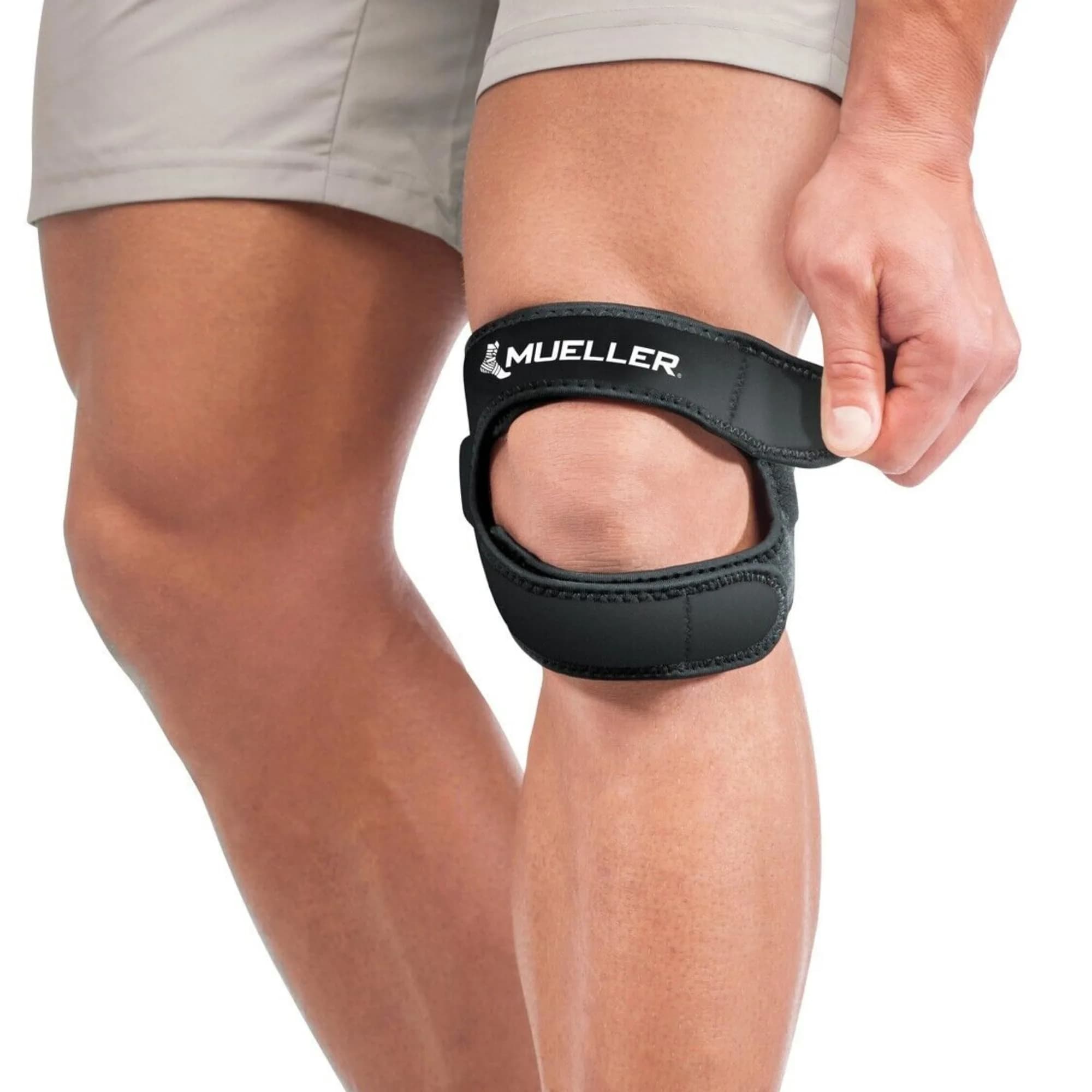 MUELLER Sports Medicine Adjustable Max Knee Strap | Support for Knee Pain & Injury Relief — Small/Medium