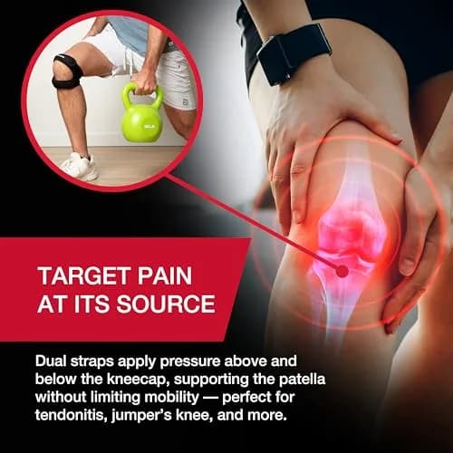 MUELLER Sports Medicine Adjustable Max Knee Strap | Pain Relief Support for Men & Women thumbnail 5