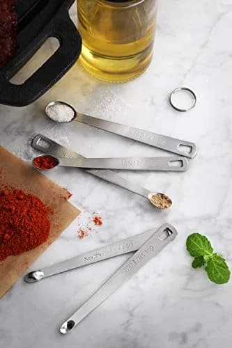 New Star Foodservice Mini Measuring Spoons Set 5-Piece | Precise Ingredient Control for Spices & Baking thumbnail 5