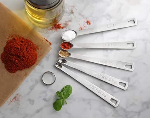 New Star Foodservice Mini Measuring Spoons Set 5-Piece | Precise Ingredient Control for Spices & Baking thumbnail 6