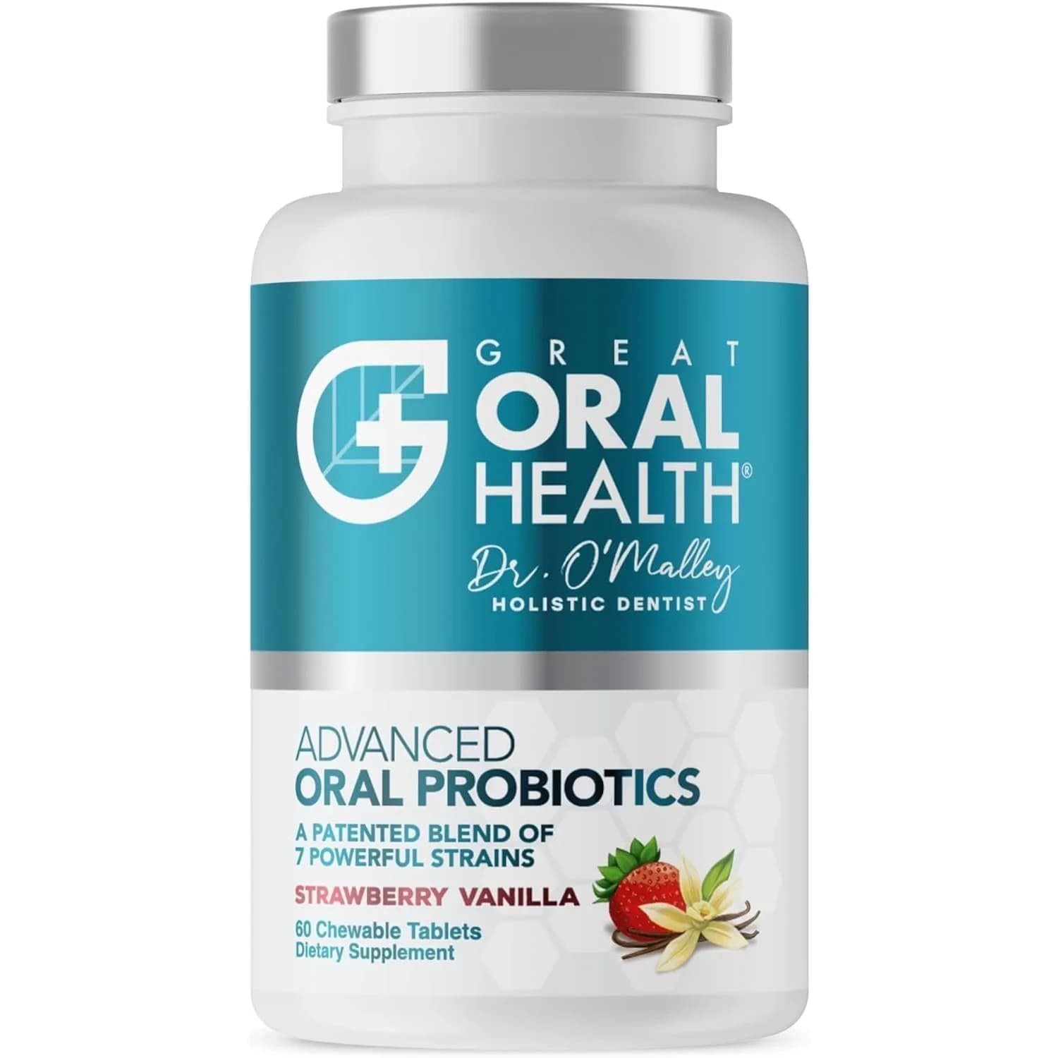 Great Oral Health Mint Oral Probiotics 60 Chewable Tablets | Dentist Formulated for Bad Breath & Gum Health — Tablet