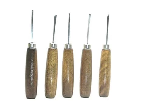 UJ Ramelson Co 5pc Micro Miniature Wood Carving Tools Set 14.0 cm (5.5") | Intricate Work with High-Quality Tool Steel thumbnail 1