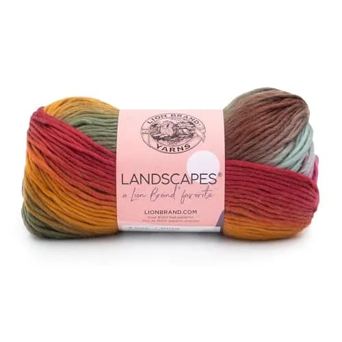 Lion Brand Yarn Landscapes Yarn Desert Spring | Self-Striping Acrylic for Knitting & Crochet thumbnail 1