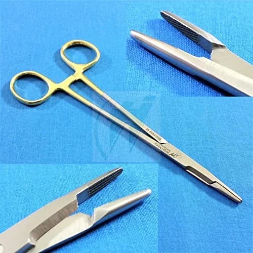 HIGH TECH INSTRUMENTS Olsen Hegar Needle Holder 6.5" with Tungsten Carbide Inserts | Surgical Grade Steel thumbnail 1