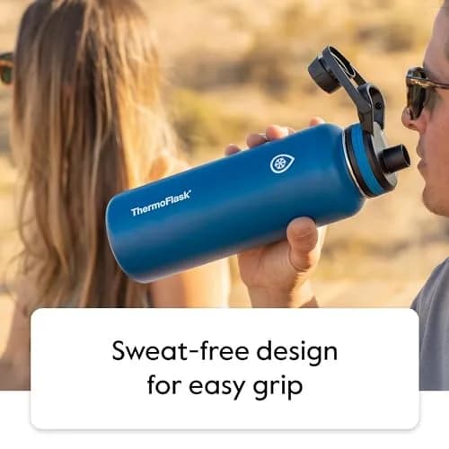 ThermoFlask 18 oz Double Wall Vacuum Insulated Stainless Steel Water Bottle | Keeps Drinks Cold 24 hr/Hot 12 hr thumbnail 8