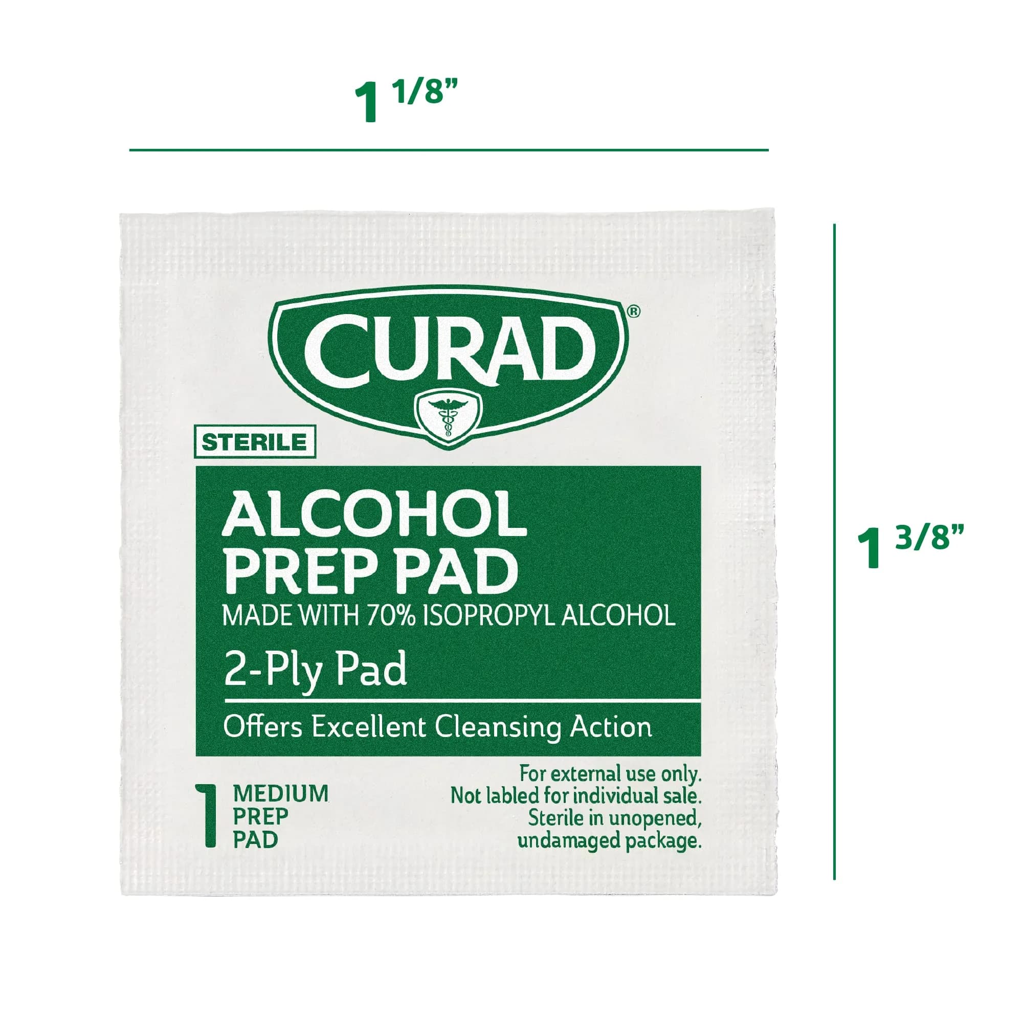 Curad Alcohol Prep Pads Medium Individually Wrapped 400 Count | Sterile Isopropyl Alcohol Wipes for First Aid thumbnail 5