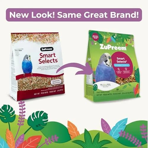 ZuPreem Smart Selects Parakeet & Budgie Food 907g (2 lb) | Balanced Nutrition for Small Birds thumbnail 2