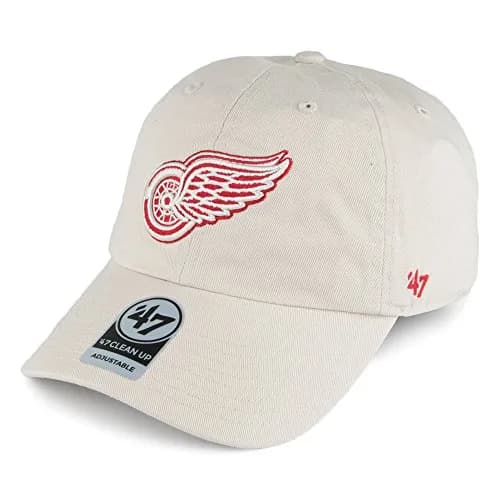 47 NHL Detroit Red Wings Supporter Adjustable Baseball Cap, One Size, Natural | Classic NHL Fan Headwear thumbnail 1