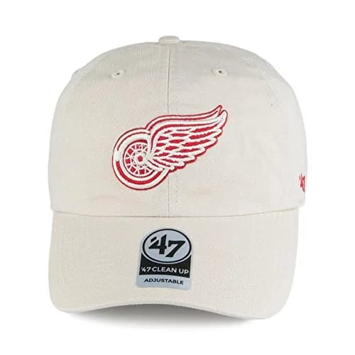 47 NHL Detroit Red Wings Supporter Adjustable Baseball Cap, One Size, Natural | Classic NHL Fan Headwear thumbnail 2