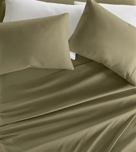 Linen Market Brushed Microfiber Twin Sheet Set 3 Piece – Ultra Soft & Wrinkle-Free, 16" Deep Pocket, Sage thumbnail 1