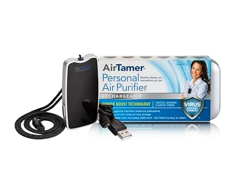 AirTamer A310 Personal Air Purifier Necklace | Ionic Technology for Cleaner Air thumbnail 2