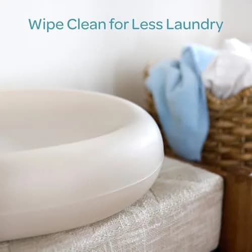 Keekaroo Peanut Changer Baby Vanilla | Water-Resistant Wipeable Changing Pad thumbnail 2