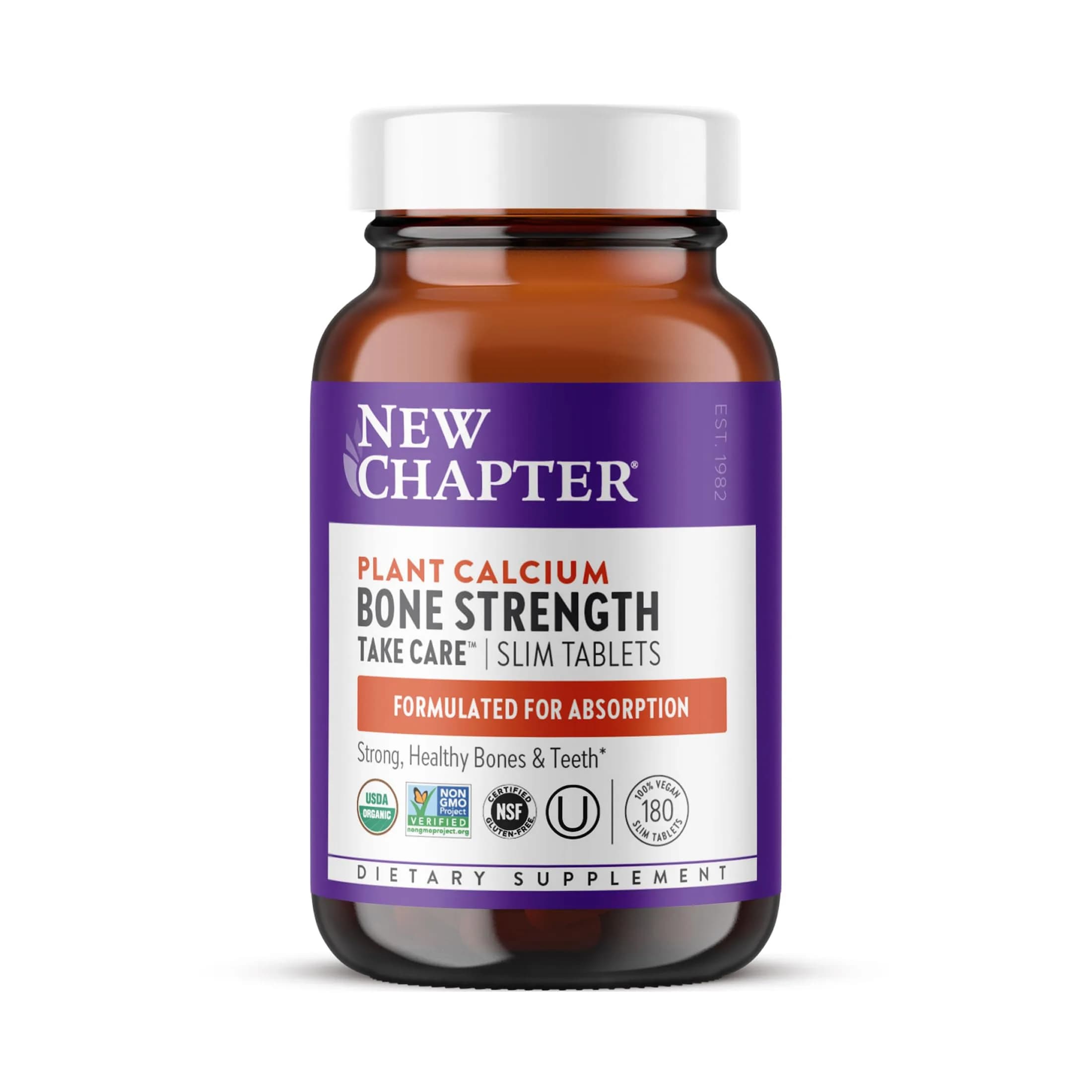 New Chapter Bone Strength Take Care Supplement, 180 Slim Tablets - main product image