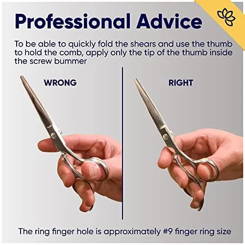 Equinox Professional Razor Edge Series Hair Cutting Shears 6.5 Inches (16.5 cm) | Barber & Thinning Set for Precision Styling thumbnail 3