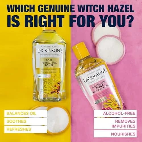 Dickinson's Witch Hazel Hydrating Toner with Rosewater | 16 Fl Oz | Alcohol-Free, Hydrates & Refreshes Skin thumbnail 6