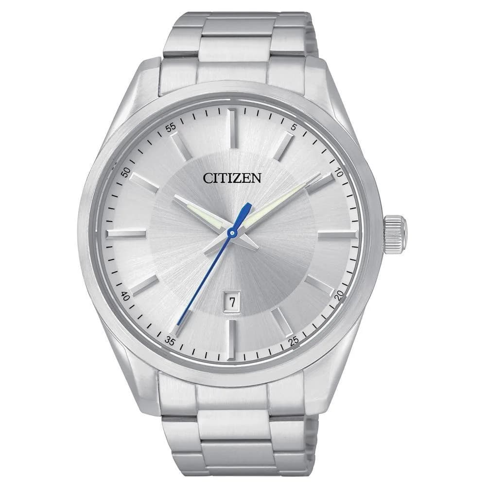 Citizen Quartz Men's Watch BI1030-53A Silver-Tone Stainless Steel 42mm (1.65 in) — Silver-Tone Stainless Steel