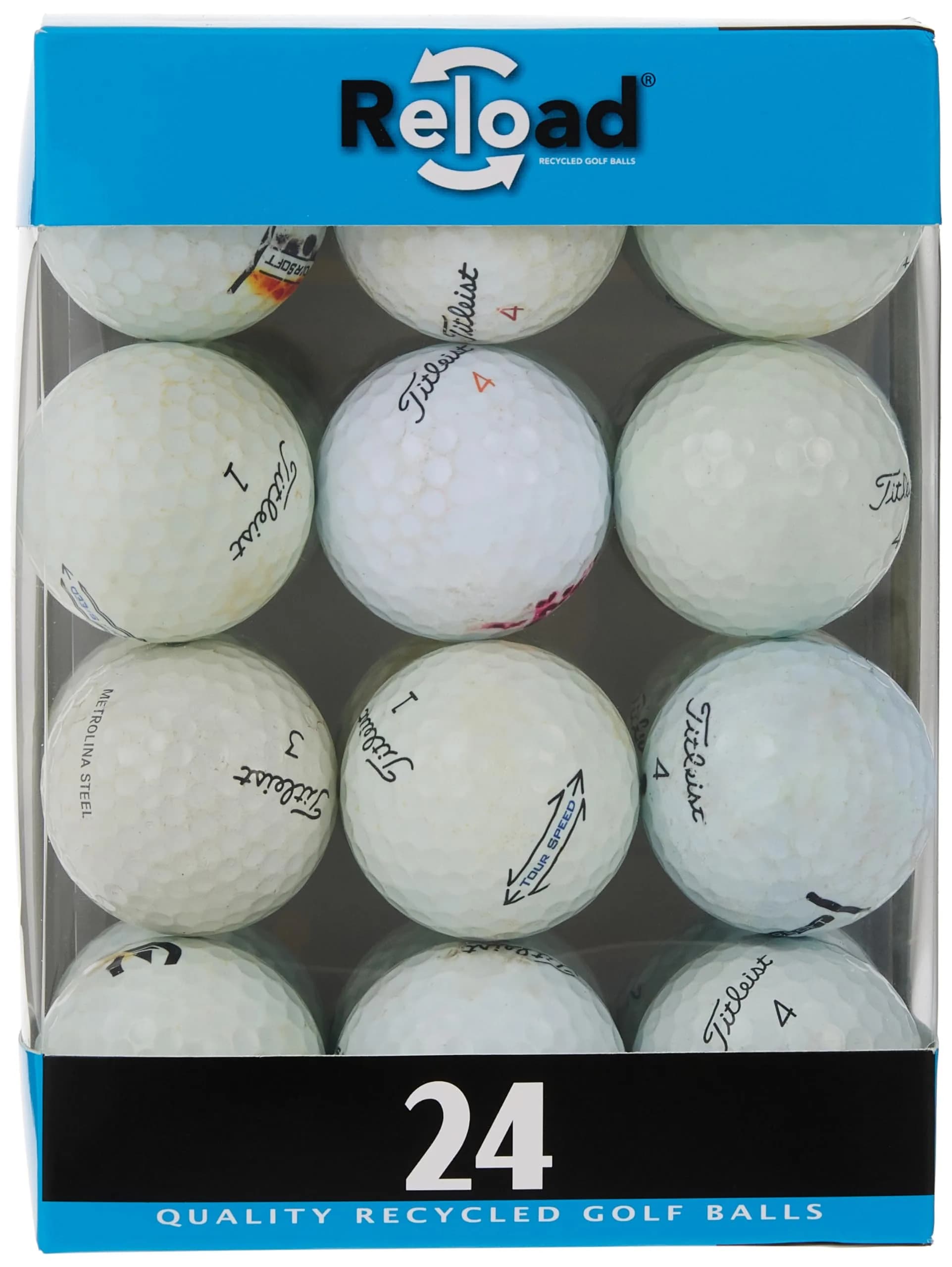 Titleist Recycled Golf Balls (24-Pack) | Mint Quality (AAAAA/5a/Pearl) - White — White