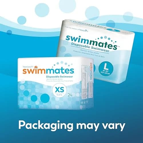 Swimmates Disposable Adult Swim Diapers Large (18 Count) | Bowel Incontinence Protection thumbnail 7