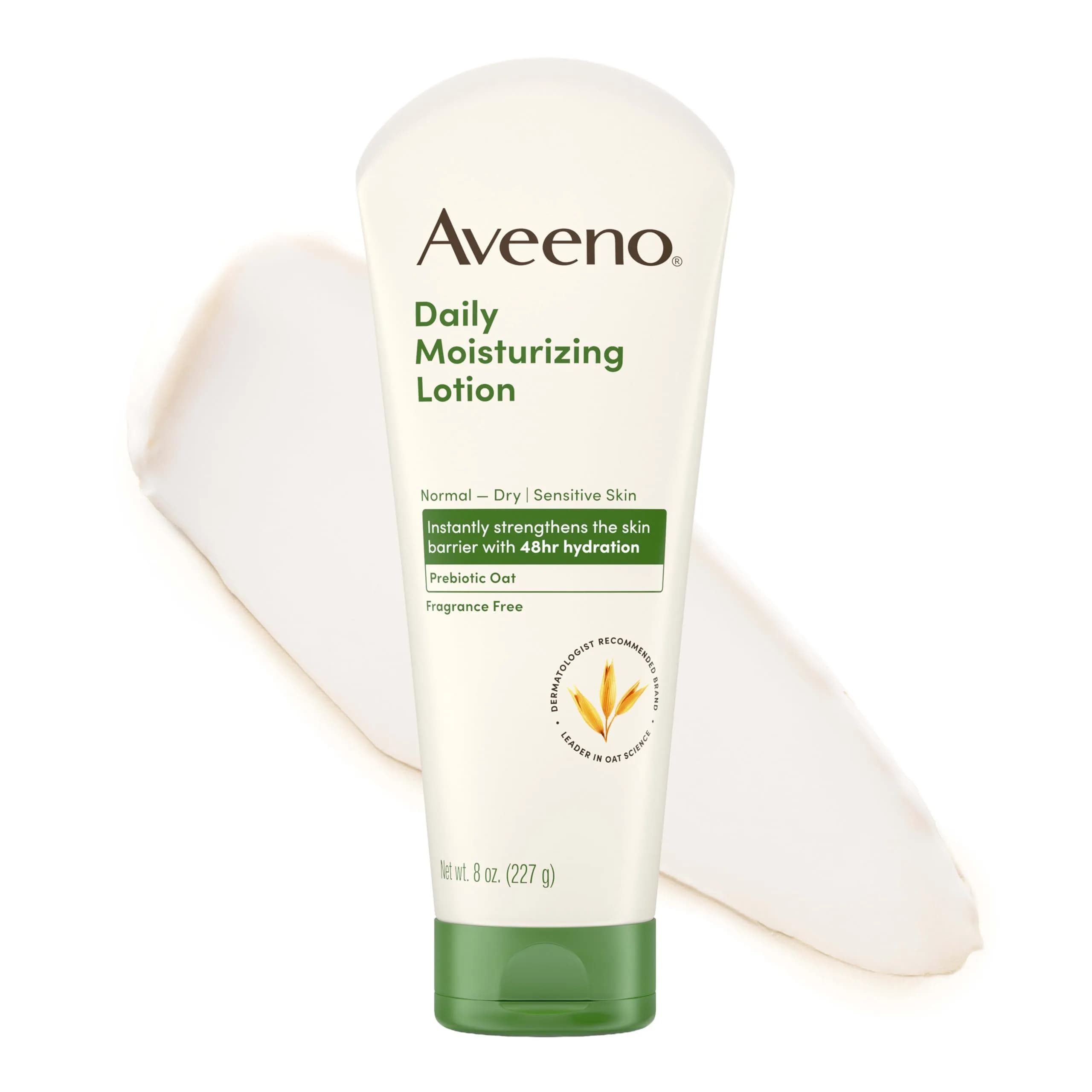 Aveeno Daily Moisturizing Body Lotion with Soothing Oat 355ml (12 Fl Oz) | Dermatologist Recommended for Dry Skin — 237ml