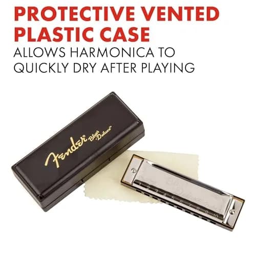 Fender Blues Deluxe Harmonica, Key of D | Classic Tone & Pitch for All Players thumbnail 4