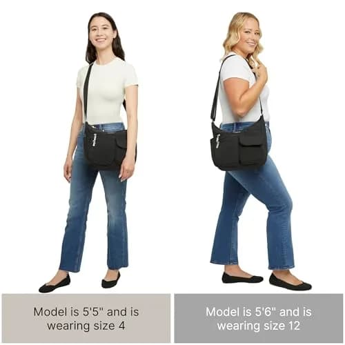 Baggallini Everywhere Bagg Crossbody Bag 28.9cm (11.4in) | Water-Resistant Travel Hobo with RFID Wristlet thumbnail 6
