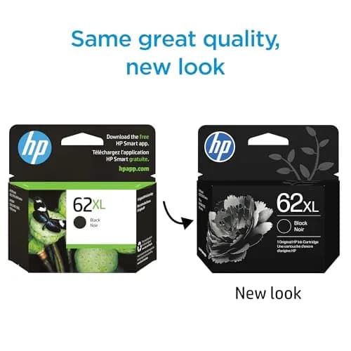 HP 62XL Black High-Yield Ink Cartridge | 600 Pages | C2P05AN | Works with Envy & OfficeJet Printers thumbnail 2