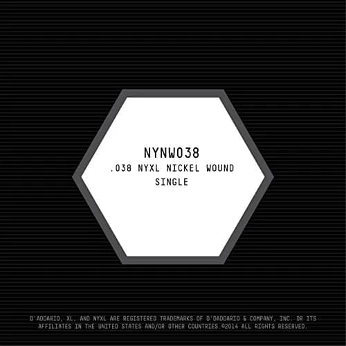 D'Addario NYXL .038 Gauge Nickel Wound Electric Guitar Single String | Enhanced Mid-Range Presence thumbnail 2