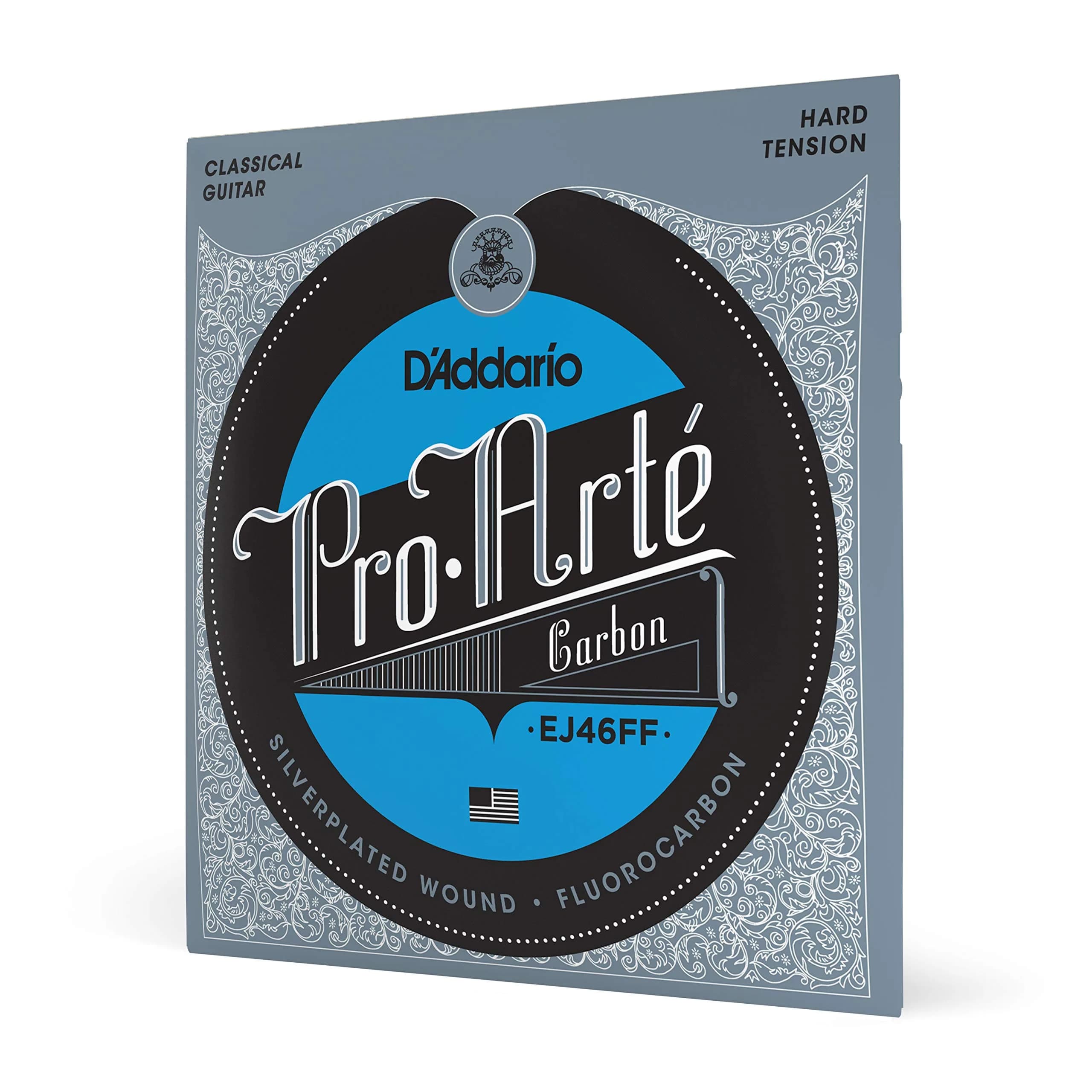 D'Addario EJ46FF ProArte Carbon Classical Guitar Strings, Hard Tension | Dynacore Basses, Fluorocarbon Trebles