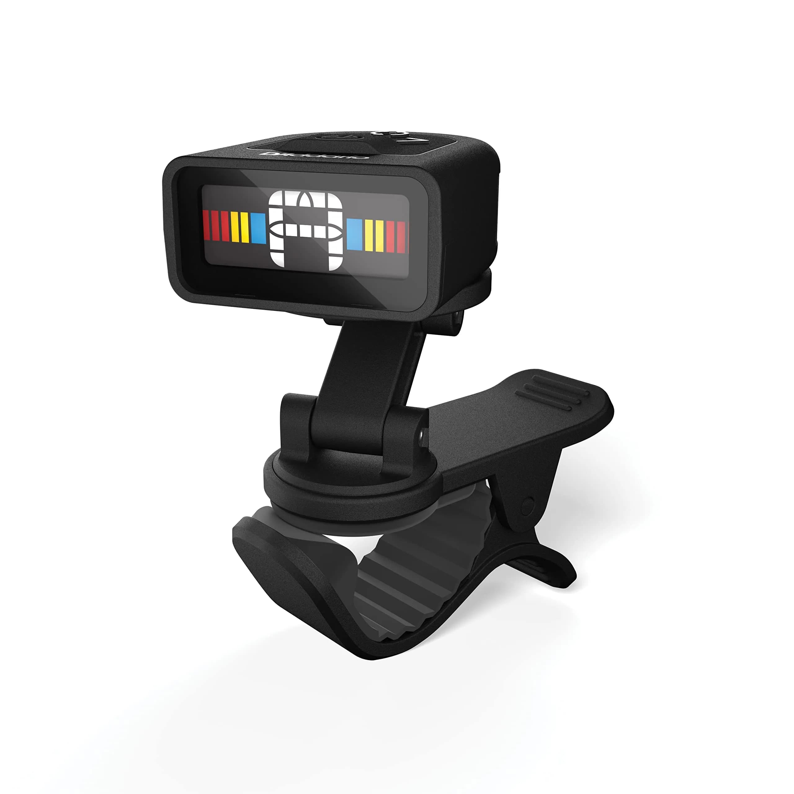 D'Addario Universal Micro Headstock Tuner Black | Accurate Clip-On Tuning for All Instruments — Clip-On