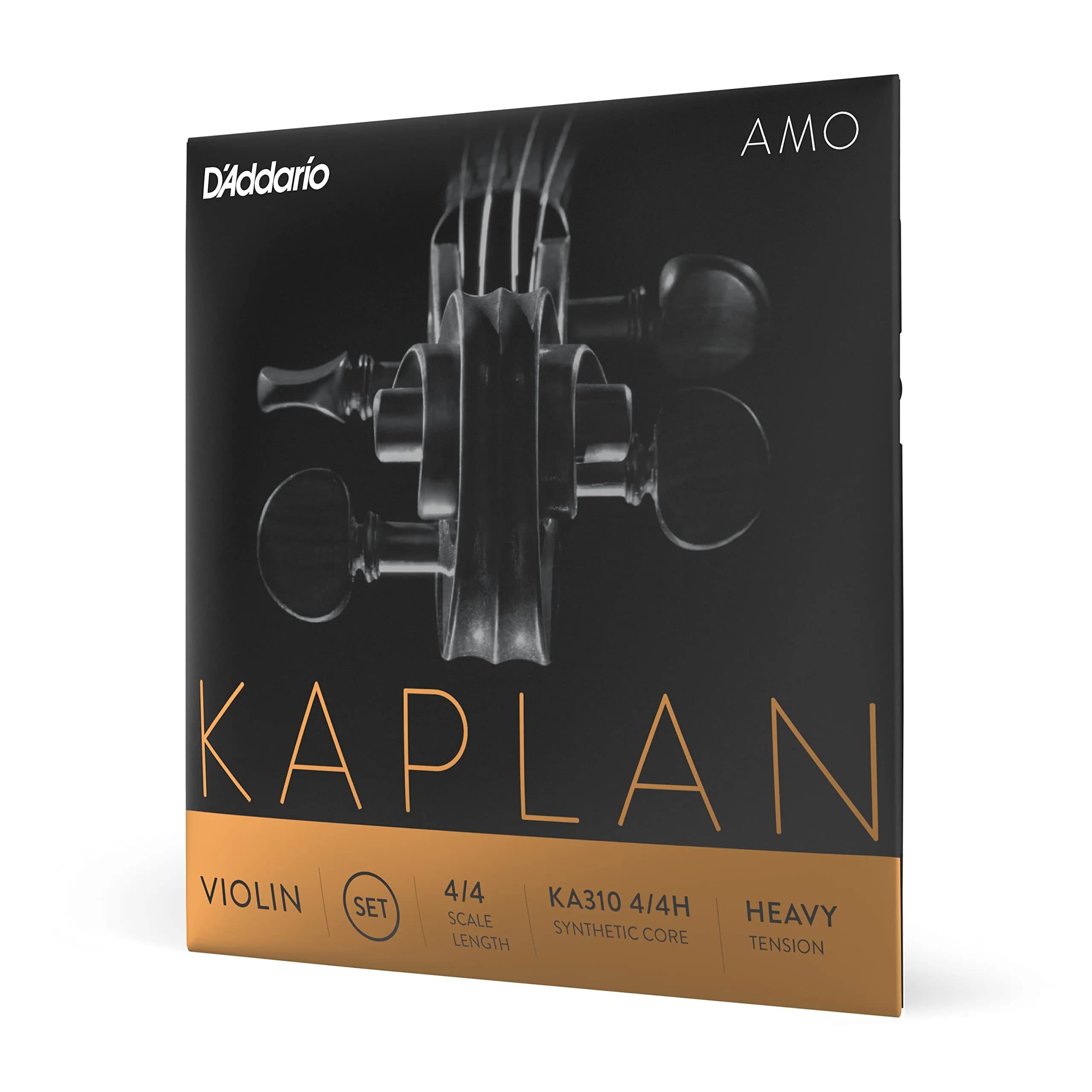 D'Addario Kaplan Amo Violin Strings - Full Set - KA310 4/4H - Heavy Tension | Professional Warm Rich Tone — Full Set