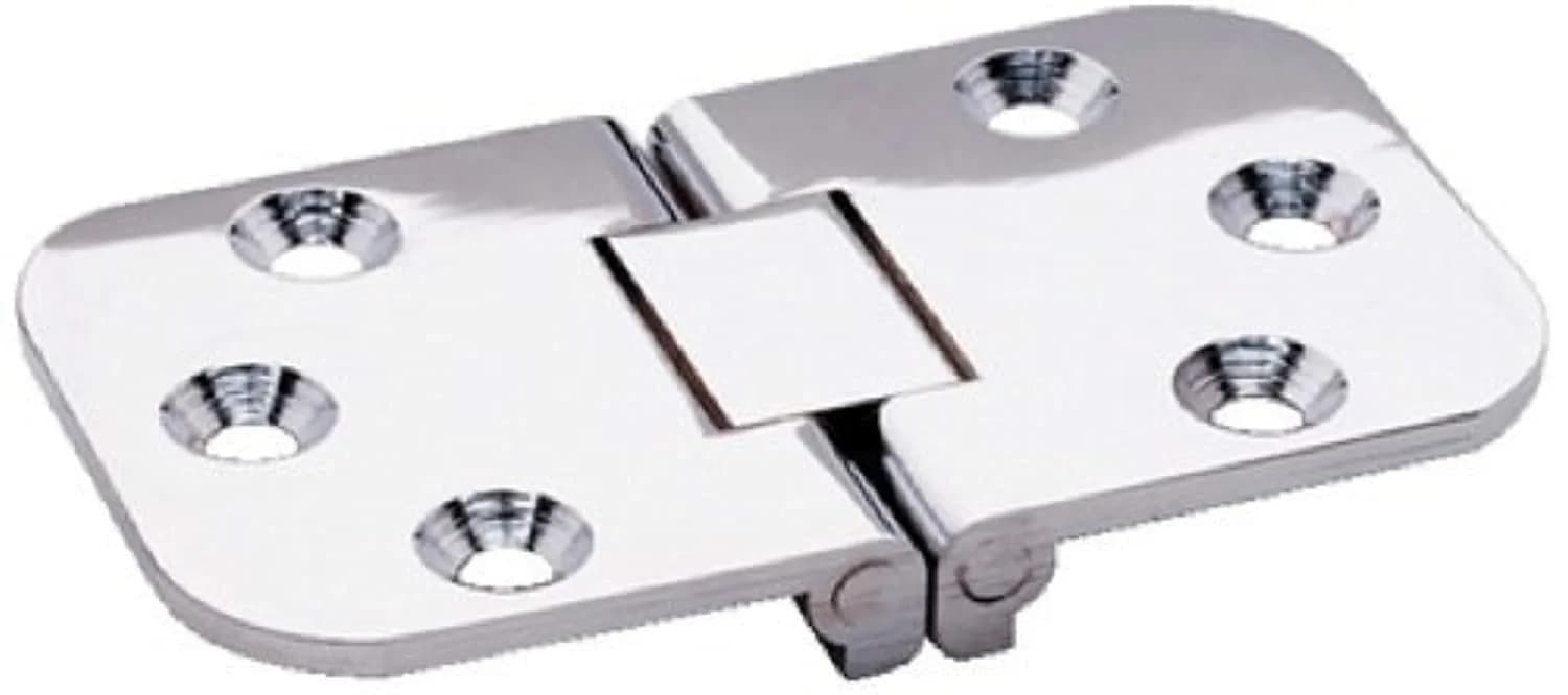 attwood Square End Hinge 2-Pin Flush Stainless Steel | 4.8cm (1.8in) L x 3.8cm (1.5in) W x 0.1cm (0.04in) H - main product image