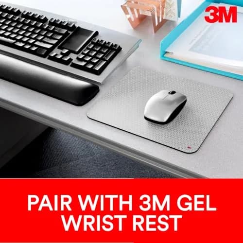3M Precise Mouse Pad with Non-Skid Foam Backing, 22 cm x 20 cm (9 in x 8 in) | Enhances Optical Mouse Precision thumbnail 6