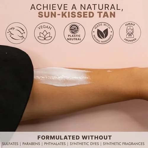 Beauty by Earth Natural Self Tanner Lotion Medium to Dark | Streak-Free Fake Tan with Aloe Vera & Coconut thumbnail 7