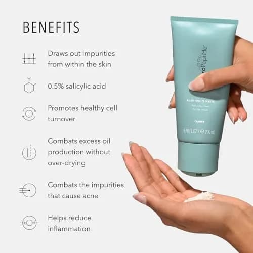 HydroPeptide Purifying Facial Cleanser 6.76 oz | Pore-Perfecting & Hydrating thumbnail 3