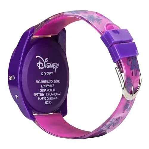 Accutime Disney Frozen Kids Digital Watch – Anna & Elsa LCD Timepiece, Purple Printed Strap, Easy-Read Display, Lightweight & Comfortable (70-120c) thumbnail 4