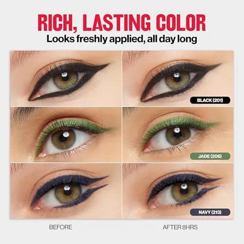 Revlon ColorStay Pencil Waterproof Eyeliner, Jade, 0.01 oz (0.28 g) | Ophthalmologist Tested for All Skin Types thumbnail 5