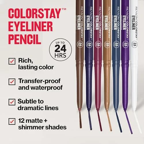 Revlon ColorStay Pencil Waterproof Eyeliner, Jade, 0.01 oz (0.28 g) | Ophthalmologist Tested for All Skin Types thumbnail 3