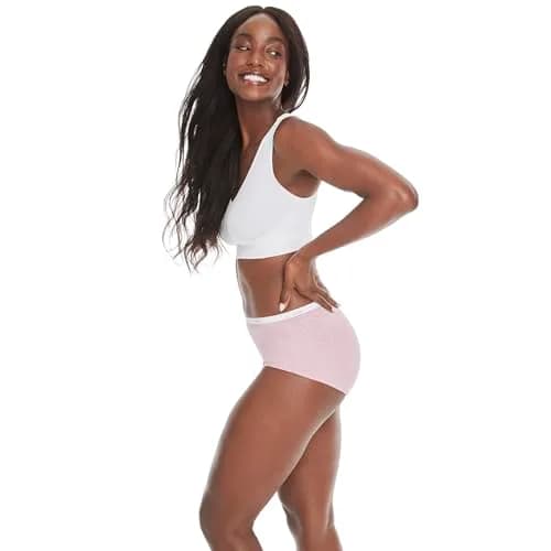 Hanes Womens Get Cozy Pullover Comfortflex Fit Wirefree Bra, White, Small US | Seamless, Supportive, All-Day Comfort thumbnail 5